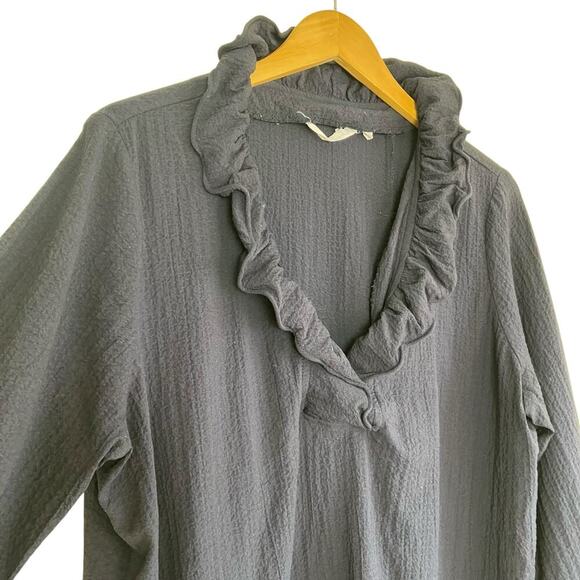 Soft Surroundings Constance Wire Collar Crinkled Blouse - Picture 3 of 16